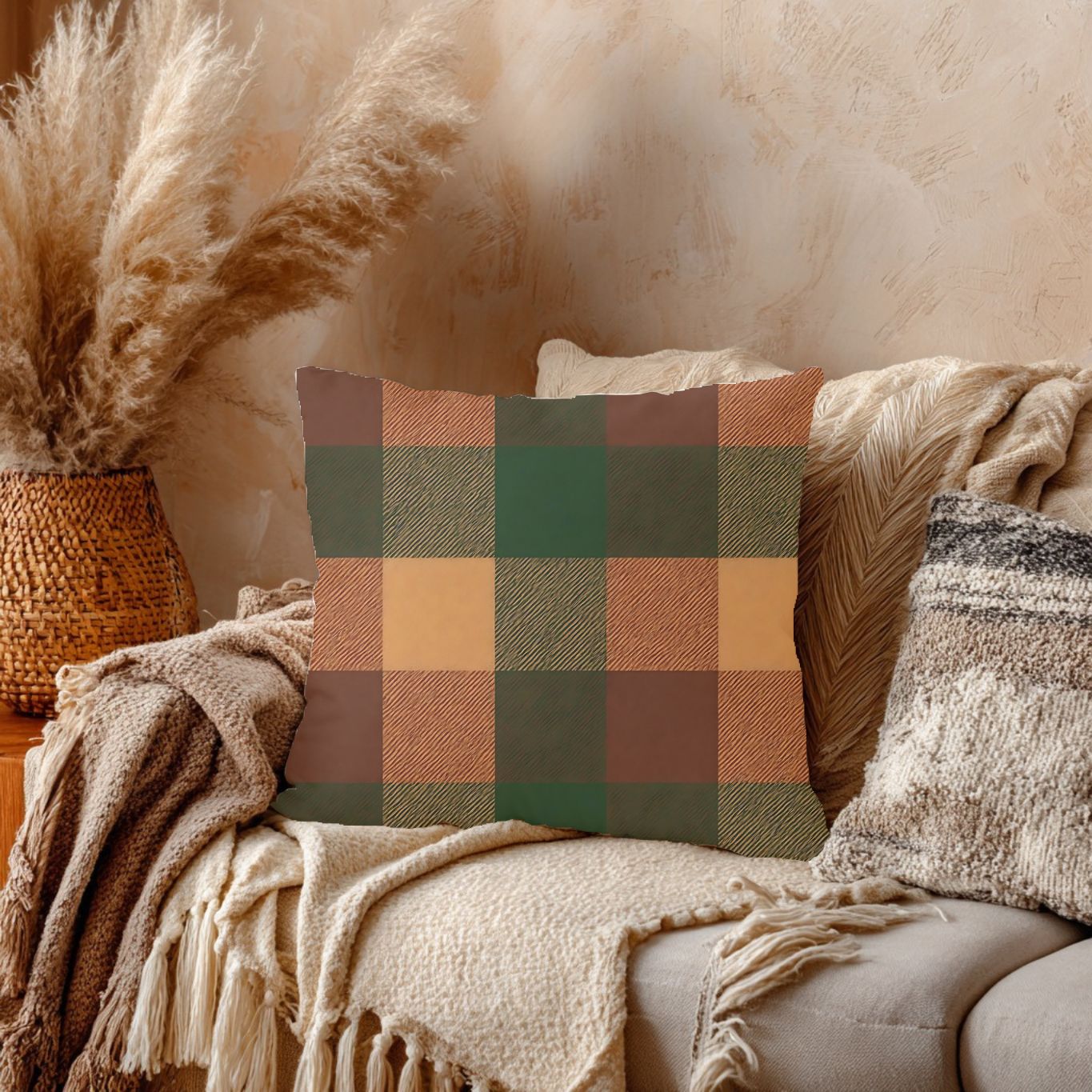 Tartan Plaid Pillow Cover - SANKTUARI DECOR