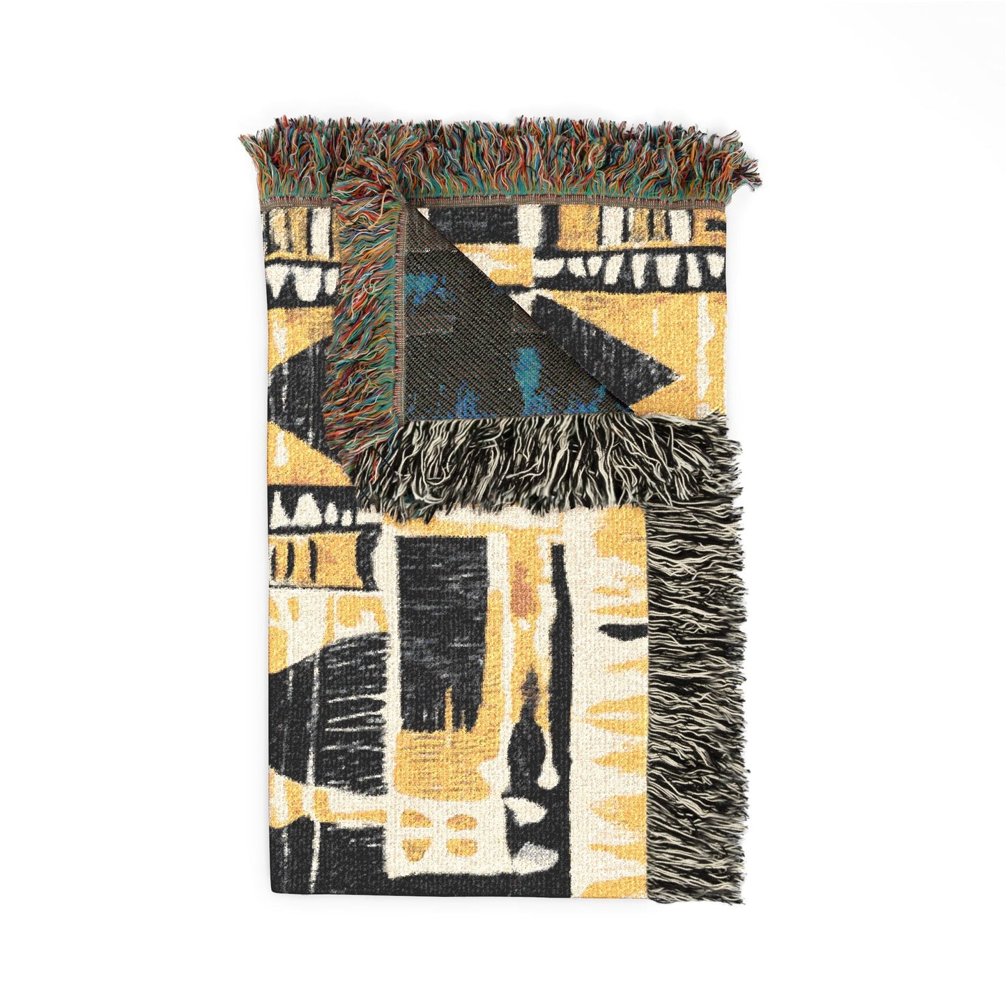 Tribal African Pattern Woven Blanket - SANKTUARI DECOR