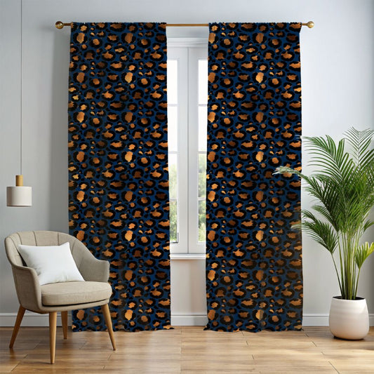 Leopard Print Curtains