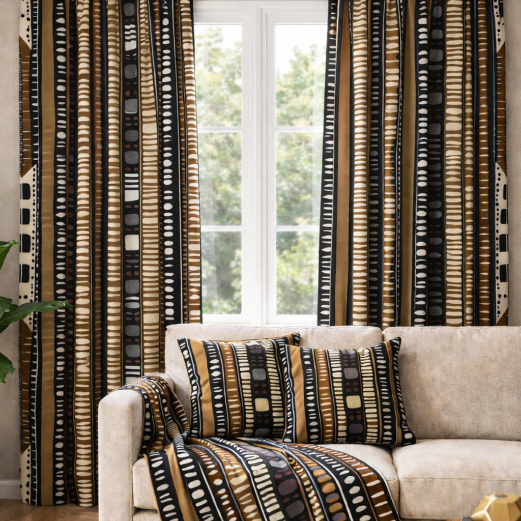 African Mudcloth Living Room Bundle