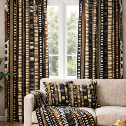 African Mudcloth Living Room Bundle