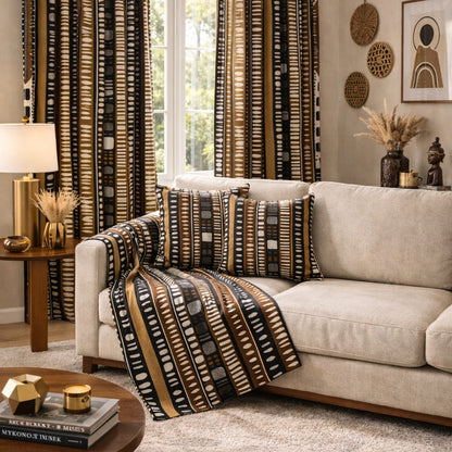 African Mudcloth Living Room Bundle
