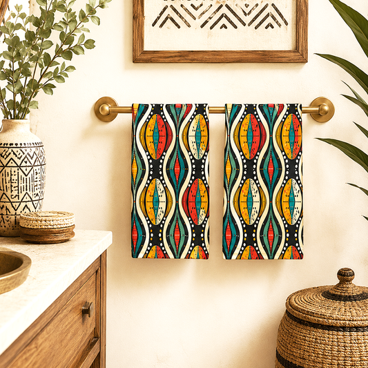 African Ankara Hand Towel