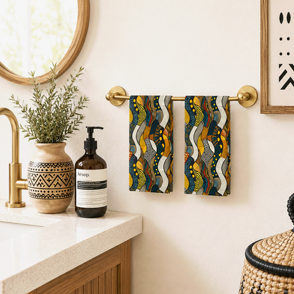 Snakeskin Polka Dot Hand Towel