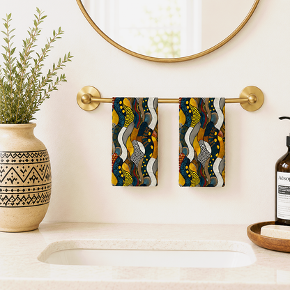 Snakeskin Polka Dot Hand Towel