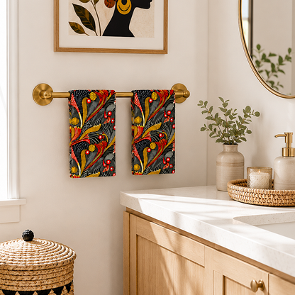 Toalla de mano con estampado de Ankara