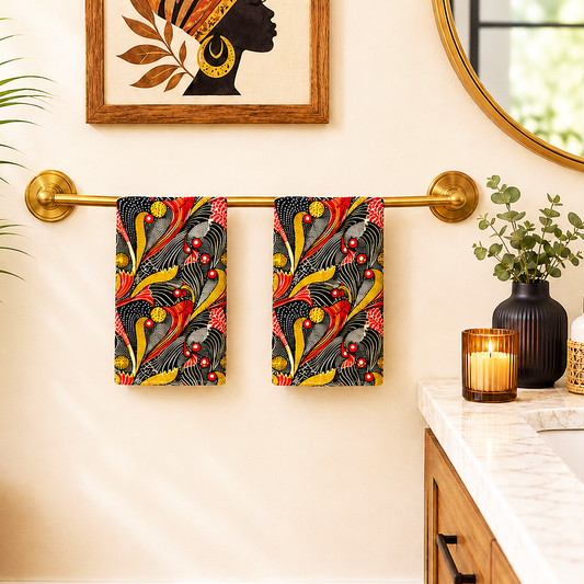 Ankara Mudcloth Hand Towel