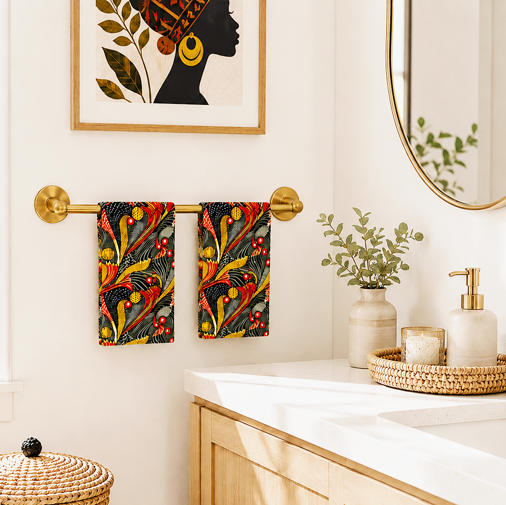 Ankara Mudcloth Hand Towel