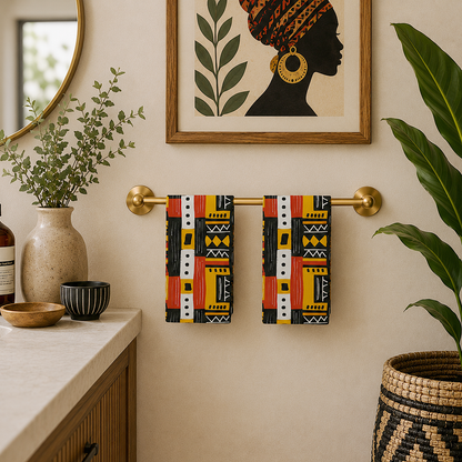 Tribal Geometric Hand Towel