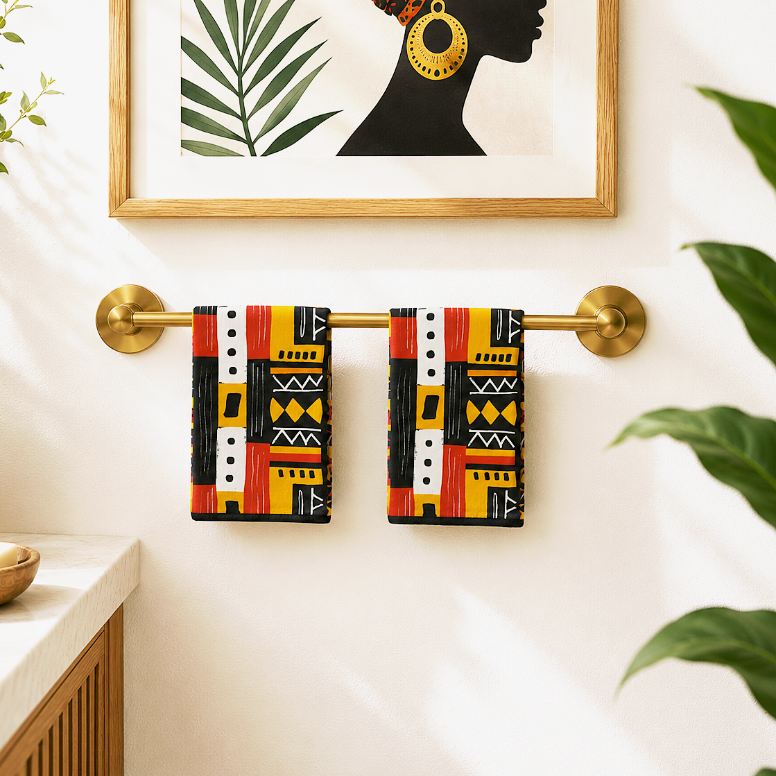 Tribal Geometric Hand Towel