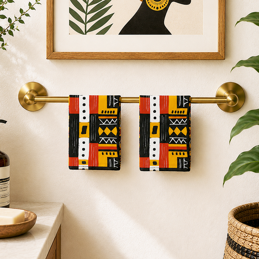 Tribal Geometric Hand Towel