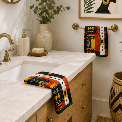 Tribal Geometric Hand Towel