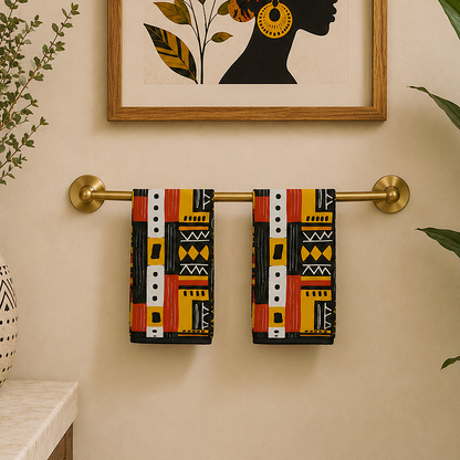 Tribal Geometric Hand Towel