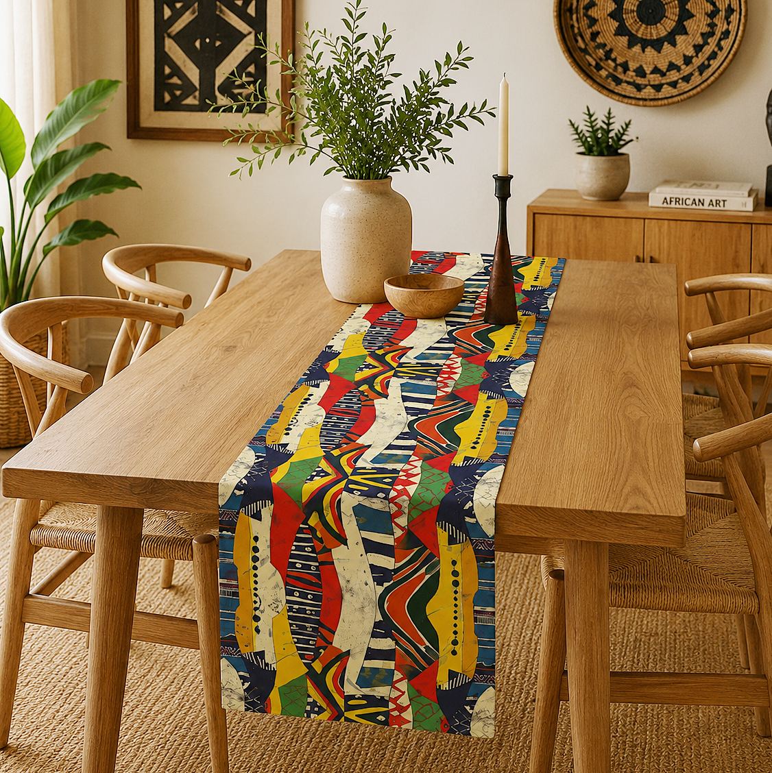 African Tribal Table Runner