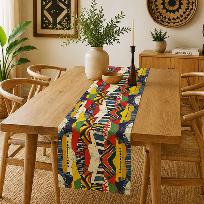 African Tribal Table Runner