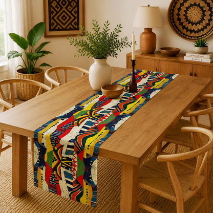 African Tribal Table Runner