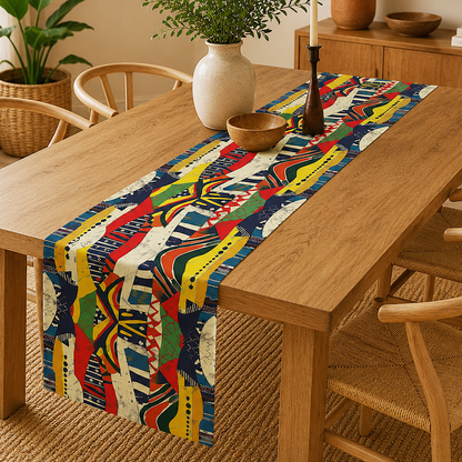 African Tribal Table Runner
