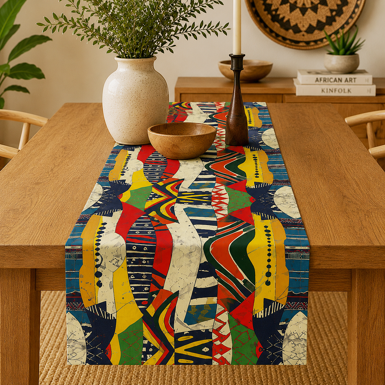 African Tribal Table Runner