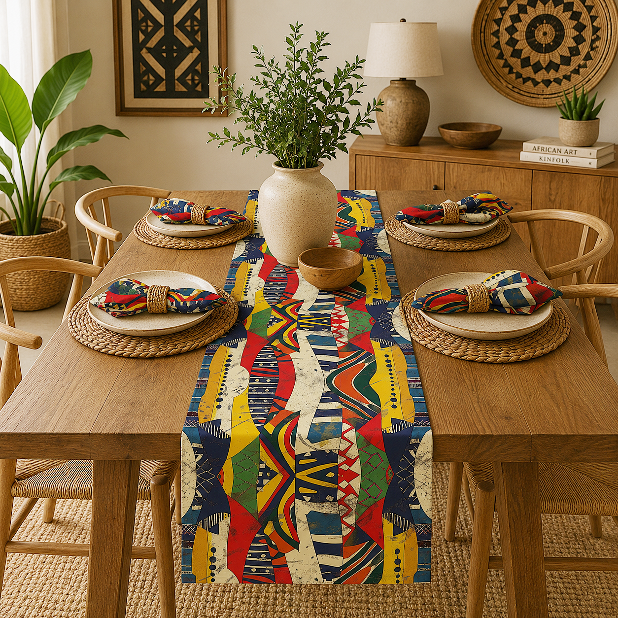 African Tribal Table Runner