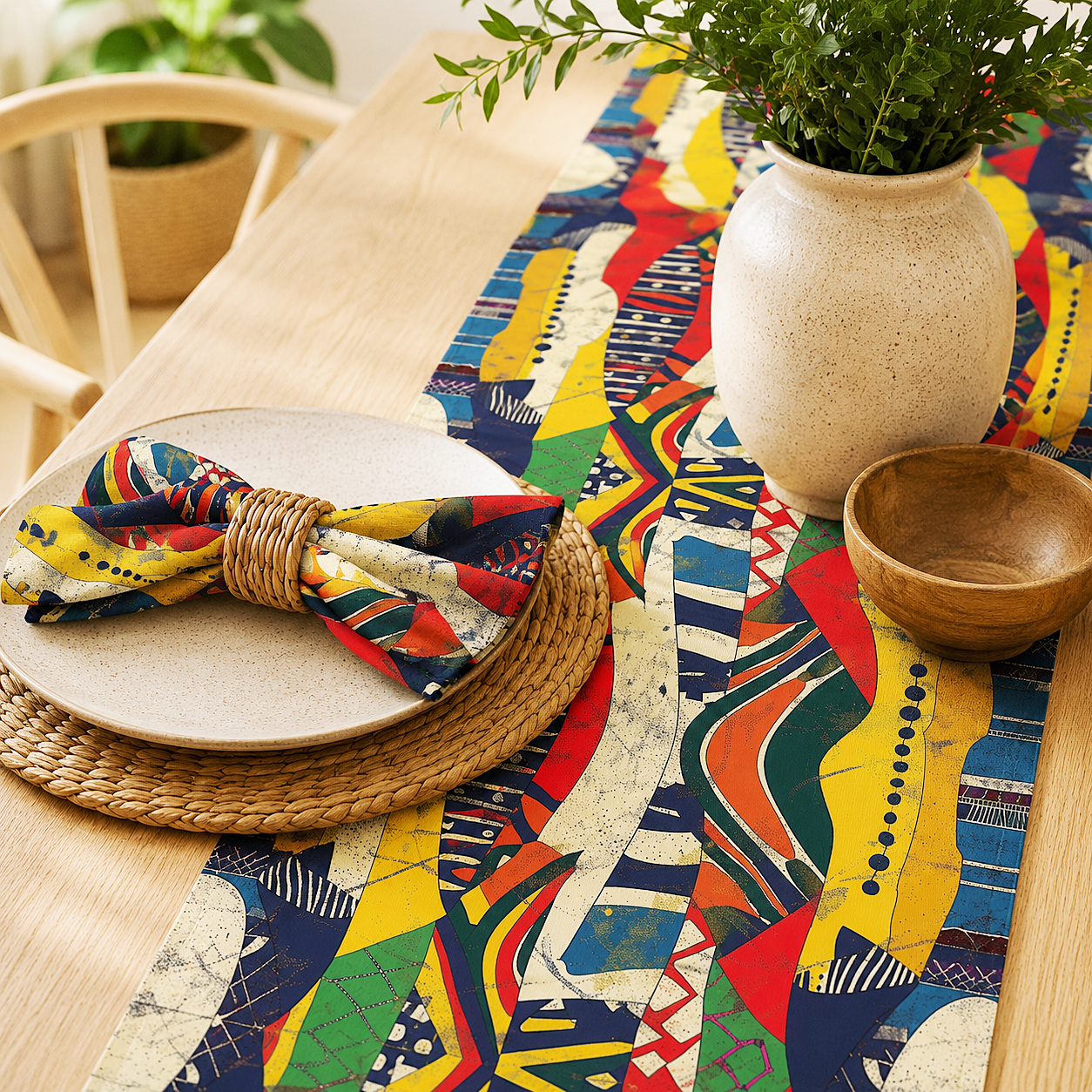 African Tribal Table Runner