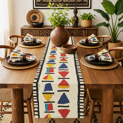 African Tribal Table Runner