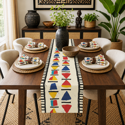 African Tribal Table Runner