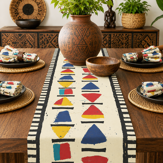 African Tribal Table Runner