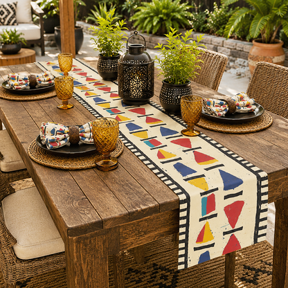 African Tribal Table Runner