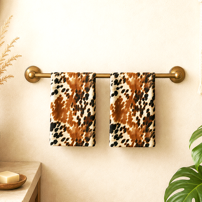Cow Print Hand Towel