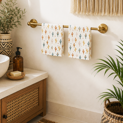 Boho Cactus Hand Towel