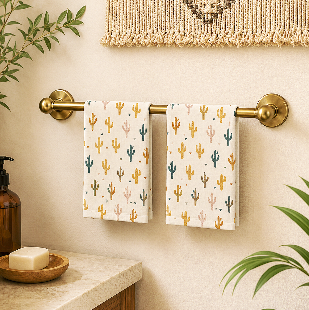 Boho Cactus Hand Towel