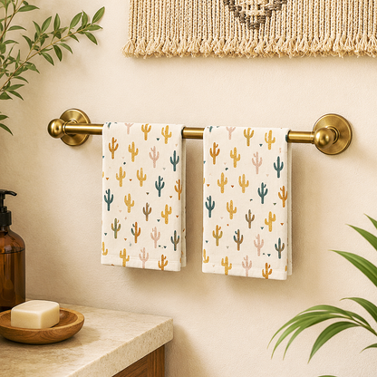 Boho Cactus Hand Towel