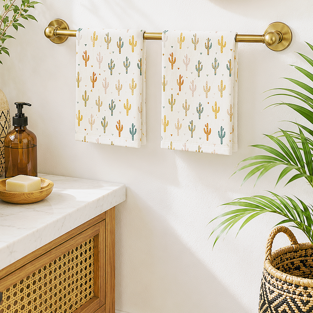 Boho Cactus Hand Towel