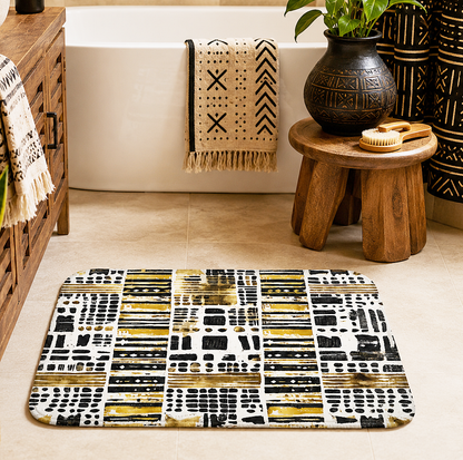 Mudcloth Polka Dot Bath Mat