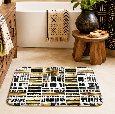 Mudcloth Polka Dot Bath Mat