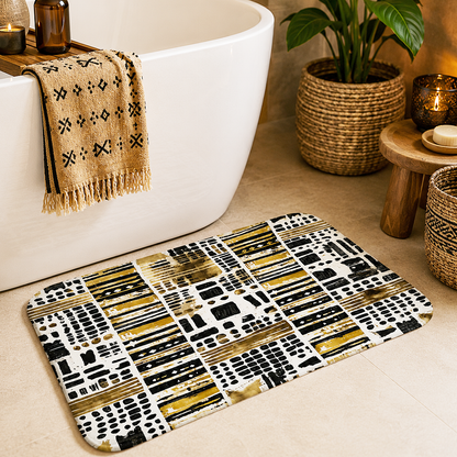 Mudcloth Polka Dot Bath Mat