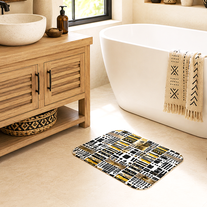 Mudcloth Polka Dot Bath Mat