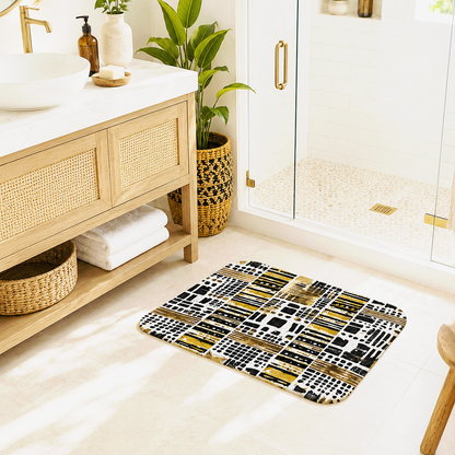 Mudcloth Polka Dot Bath Mat