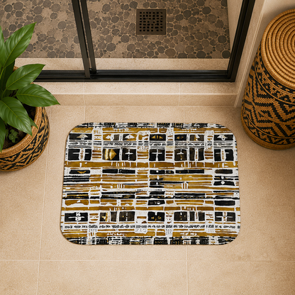 Bogolan Mudcloth Bath Mat