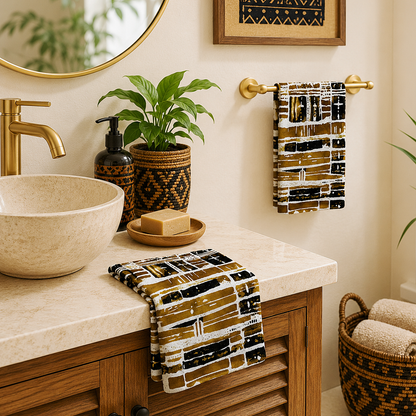 Bogolan Mudcloth Hand Towel
