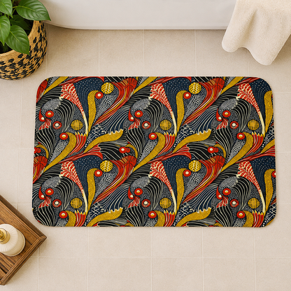Ankara Mudcloth Bath Mat