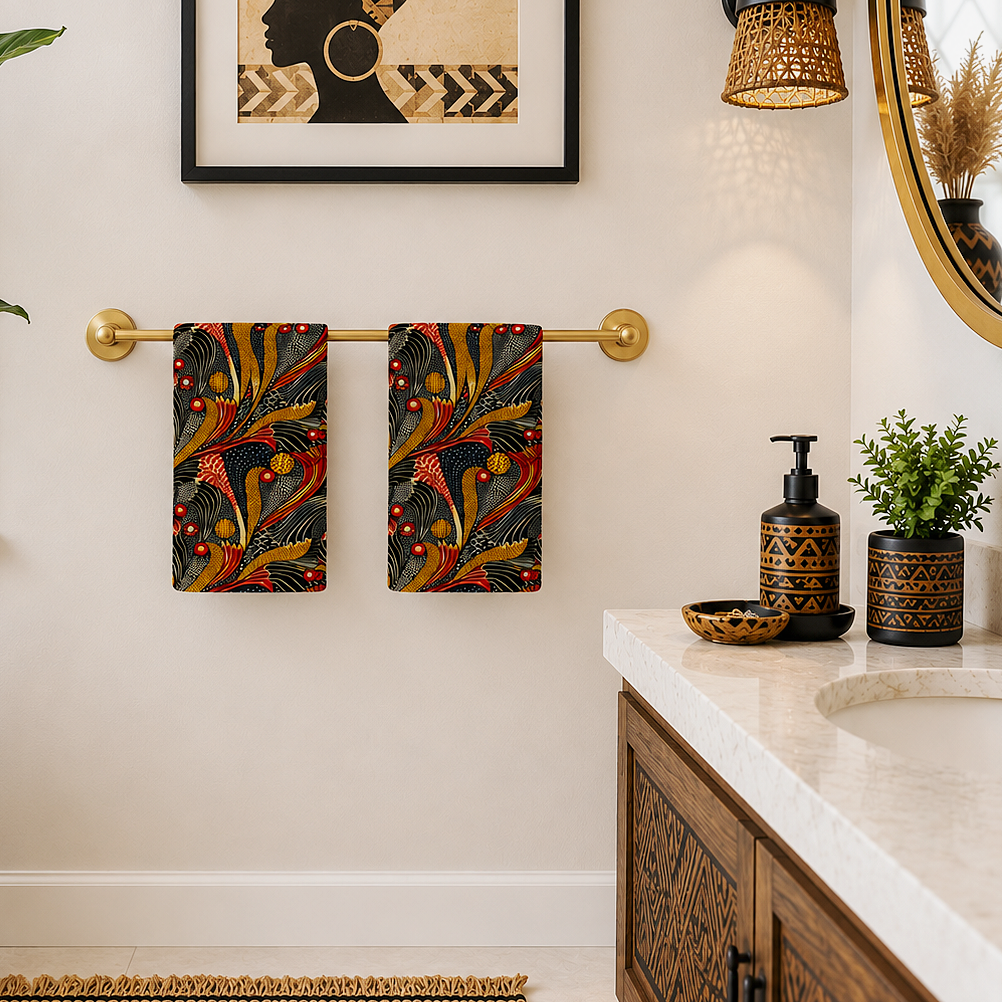 Ankara Mudcloth Hand Towel