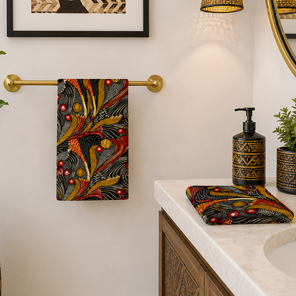 Ankara Mudcloth Hand Towel