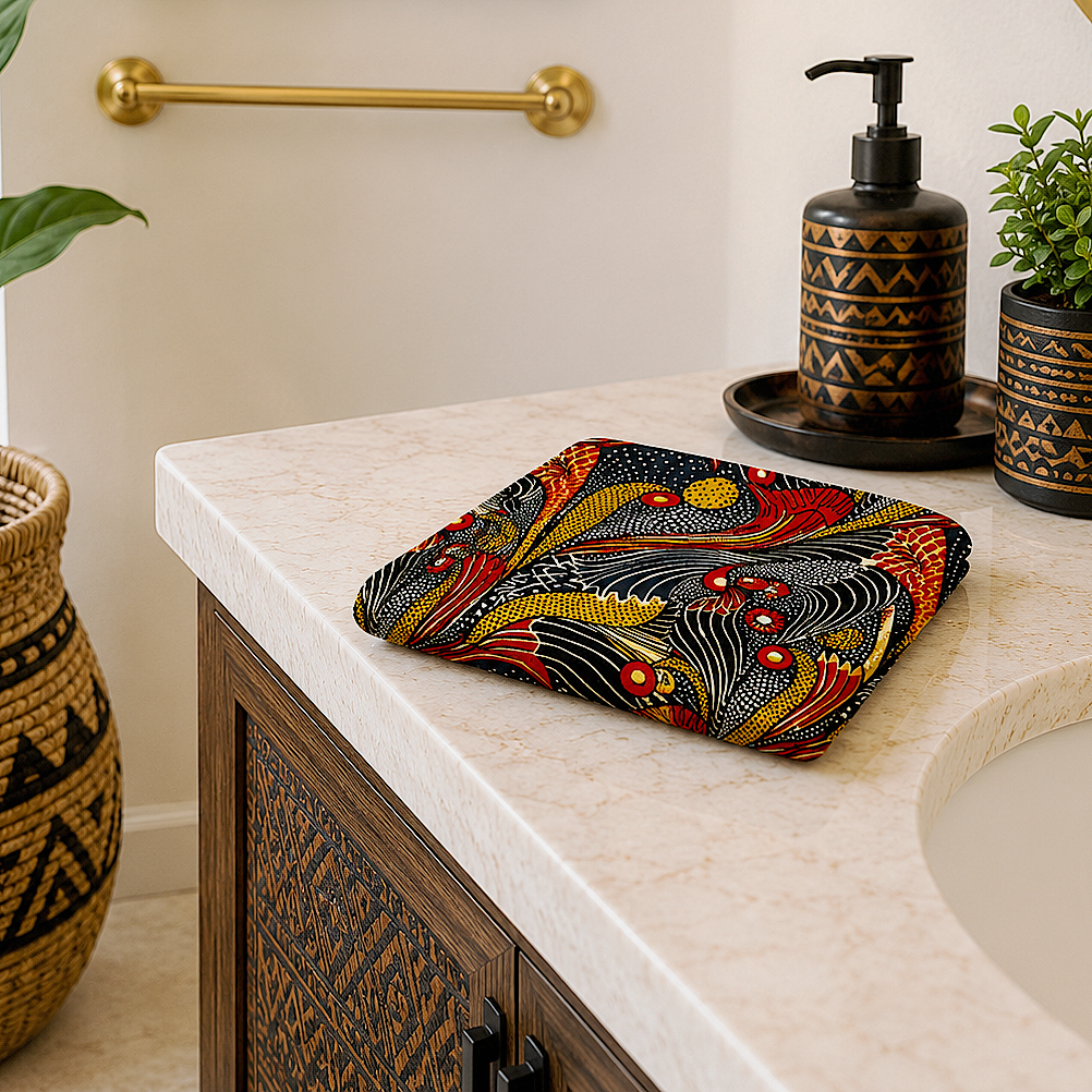 Ankara Mudcloth Hand Towel