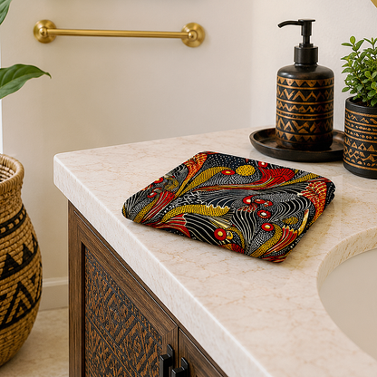 Ankara Mudcloth Hand Towel