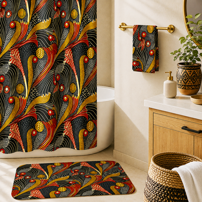 Ankara Mudcloth Shower Curtain