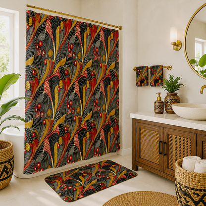 Ankara Mudcloth Shower Curtain