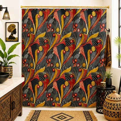 Ankara Mudcloth Shower Curtain