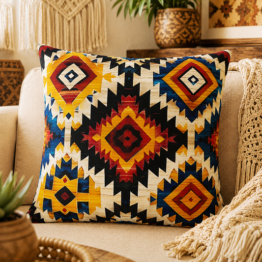 Abstract Berber Throw Pillow Cover