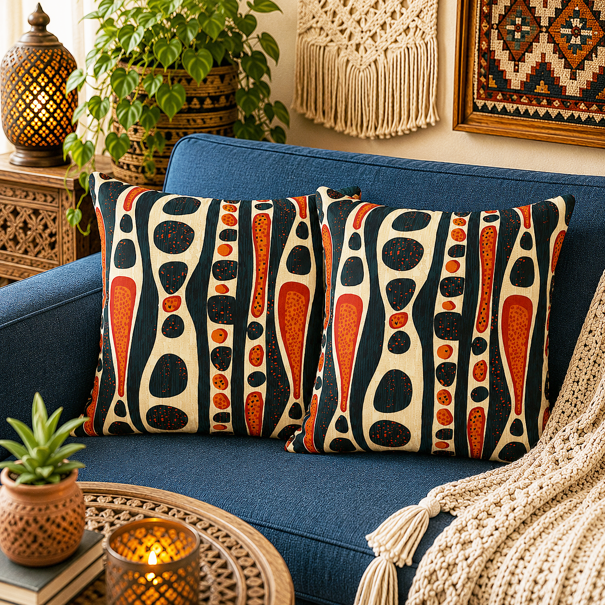 Mudcloth Cushion Cover